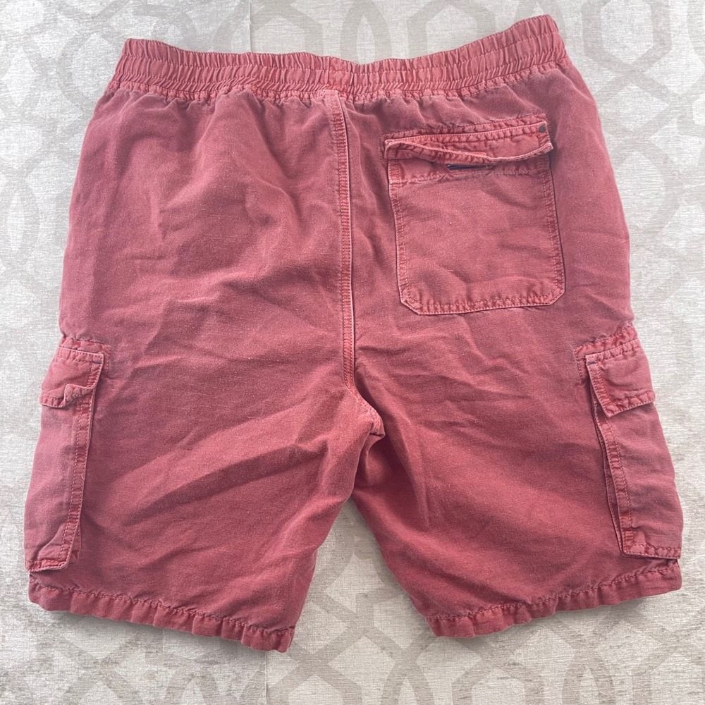 Men's Cargo Shorts - Washed Red - Picture 2 of 8